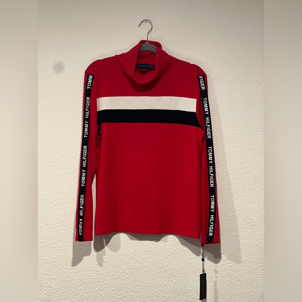 Iconic Tneck XL Tommy Hilfiger red sweater